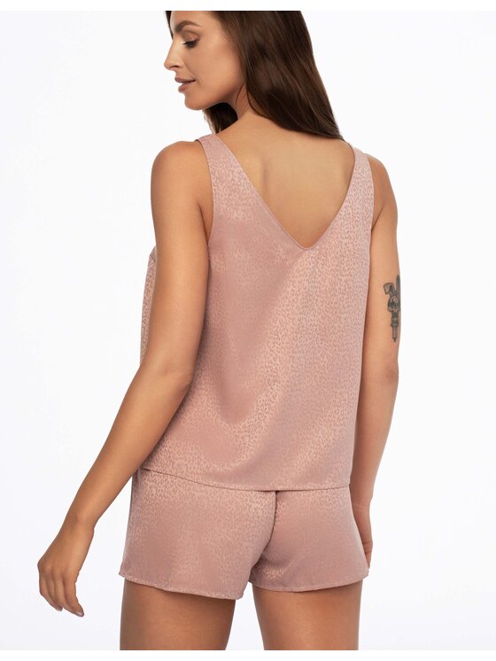Esotiq Esotiq Piżama 41228-39X Różowy Regular Fit