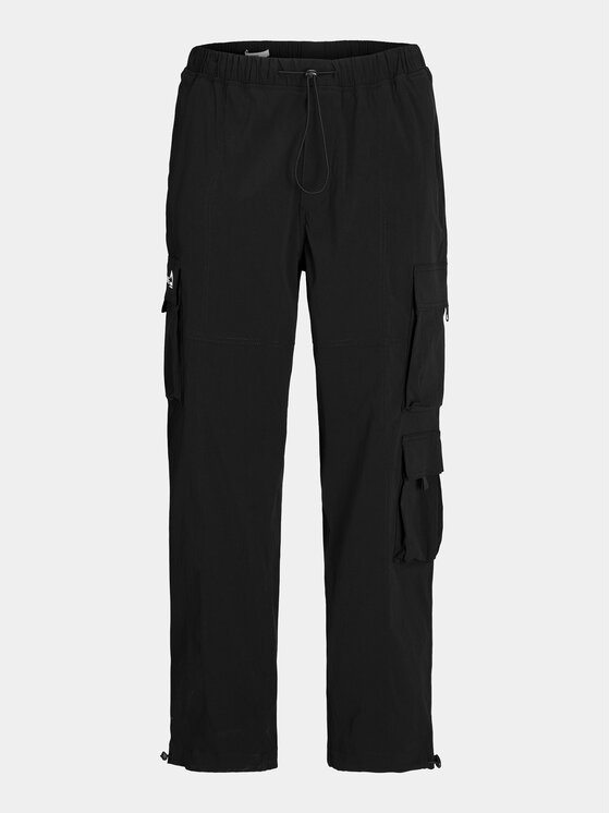 Jack & Jones Jack & Jones Spodnie materiałowe Karl 12253626 Czarny Loose Fit