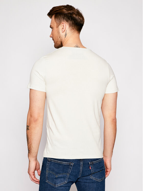 T-shirt Alpha 12188038 Beige Slim Fit
