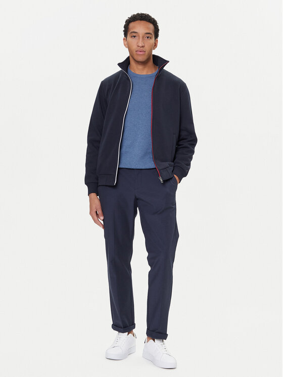 Tommy Hilfiger Tommy Hilfiger Μπλούζα Global Stripe MW0MW40481 Σκούρο μπλε Regular Fit