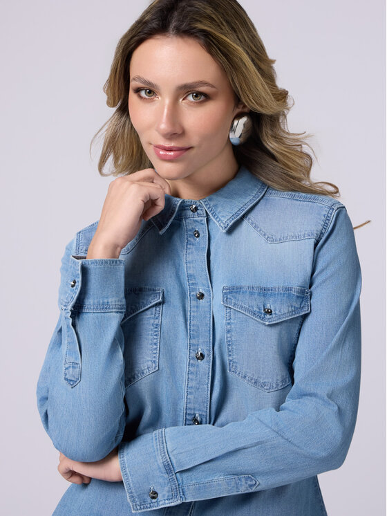 Oltre Oltre Camicia 5632R002867N004 Turchese Slim Fit