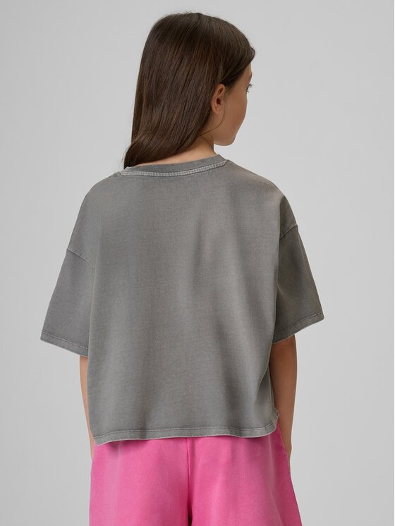 4F 4F T-Shirt 4FJRAW26TTSHF4239-22S Czarny Boxy Fit