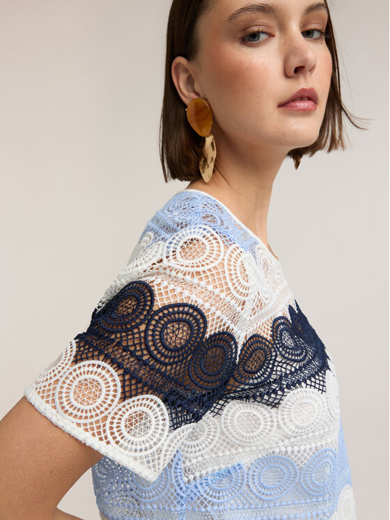 Motivi Motivi Blusa 2659Q001923N0R2 Turchese Regular Fit