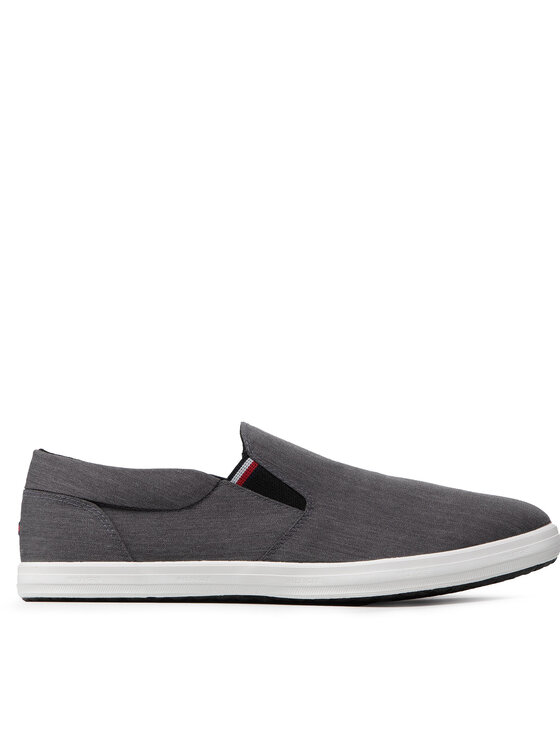 Tommy Hilfiger Tommy Hilfiger Туфлі Essential Slip On Chambray Vulc FM0FM03994 Сірий