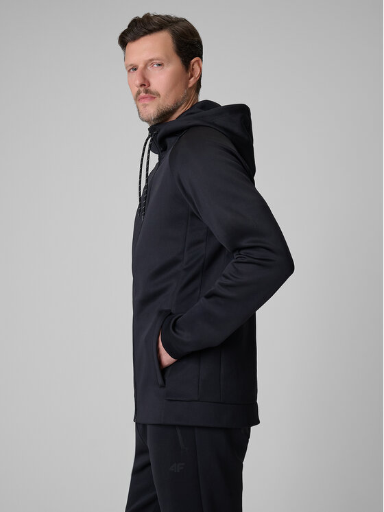 4F 4F Bluza TRAINING CLUB Czarny Regular Fit