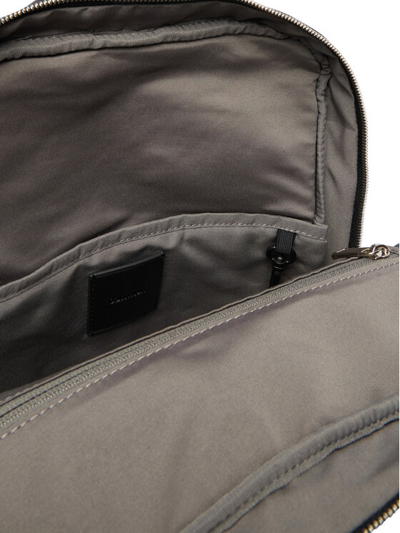 Calvin Klein Calvin Klein Crossover torbica Emblem Aop Emboss Slim Square Bp LV04D3328G Crna