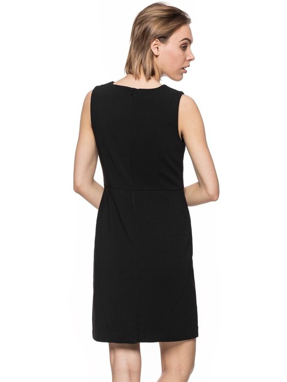 Tom Tailor Tom Tailor Sukienka codzienna TOM TAILOR ETUI DRESS Czarny Slim Fit