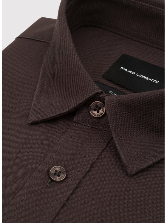 Pako Lorente Pako Lorente Koszula P26WN-1X-029 Brązowy Slim Fit