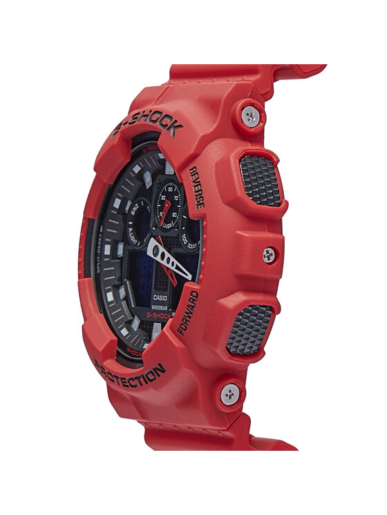 G Shock Orologio GA 100B 4AER Rosso Modivo