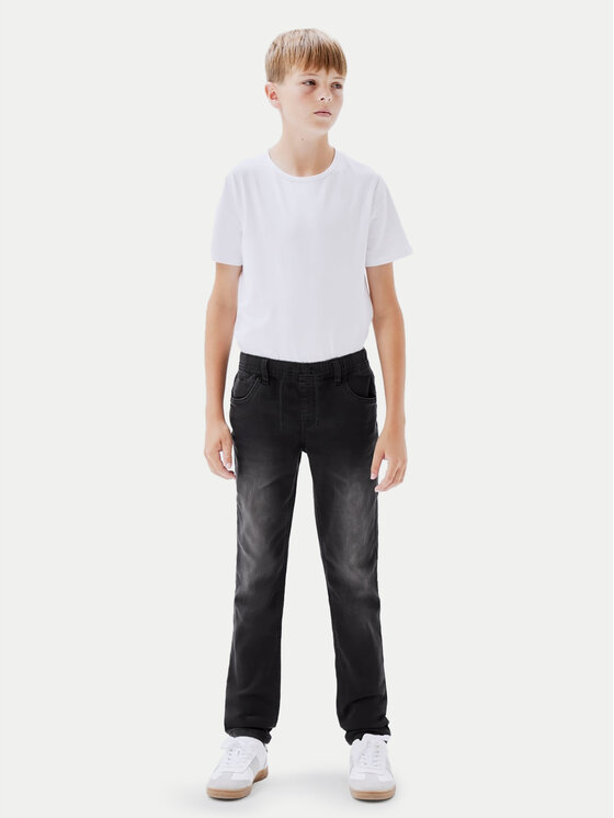 NAME IT NAME IT Jeansy 13185213 Czarny Slim Fit