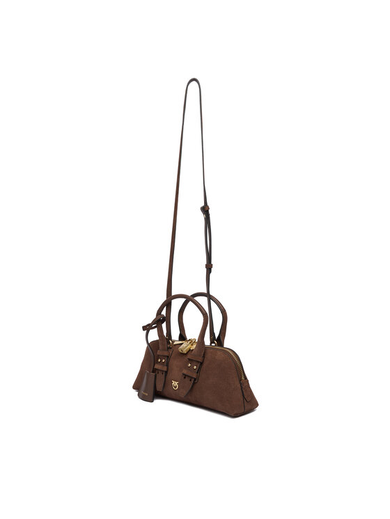 PINKO PINKO Ročna torba Bowling Bag Baguette AI 25-26 PLTT 105334 A2JH Rjava