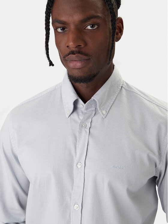BOSS BOSS Srajca Rickert 50553001 Siva Regular Fit