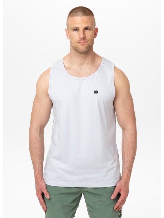 PITBULL PITBULL Tank top Coolmax SCOTT Biały Regular Fit