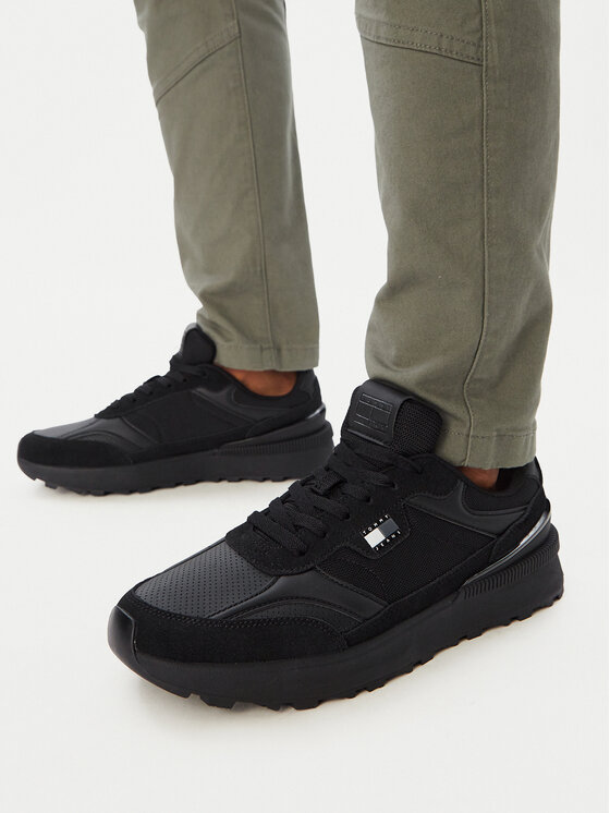 Tommy Jeans Сникърси Tommy Jeans Mix Runner EM0EM01775 Черен