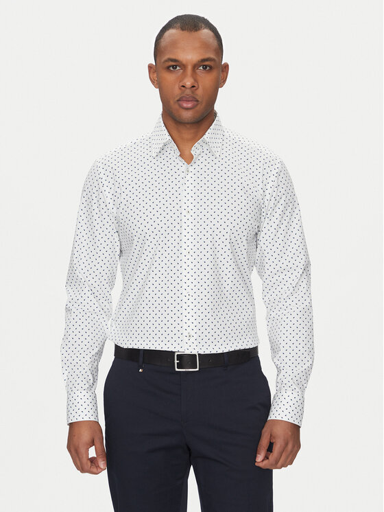 BOSS Košeľa 50532828 Modrá Slim Fit