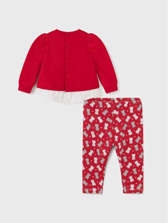 Completo maglietta e leggings 2721 Rosso Regular