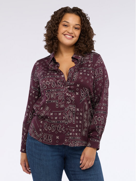 Fiorella Rubino Fiorella Rubino Camicia 5016T001418N0Z6 Bordeaux Regular Fit