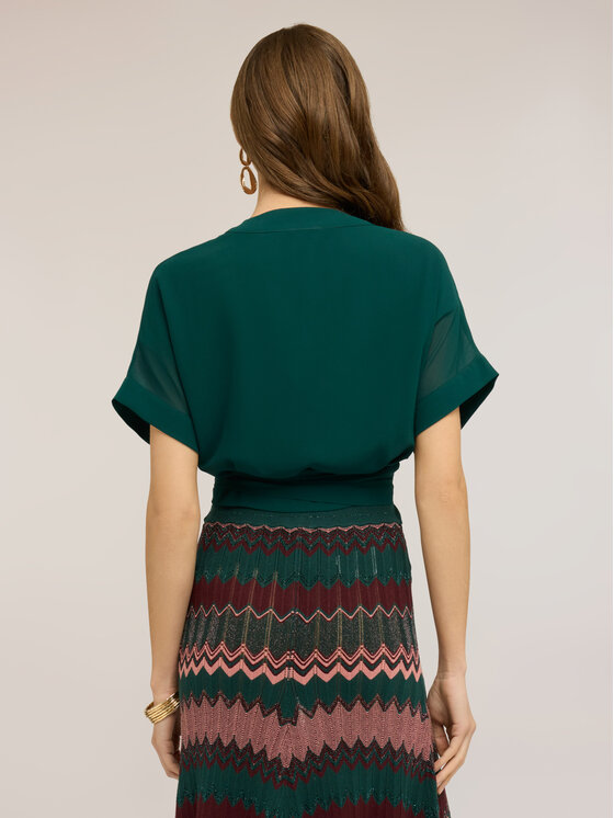 Motivi Motivi Blusa 2017E000369N035 Verde Regular Fit