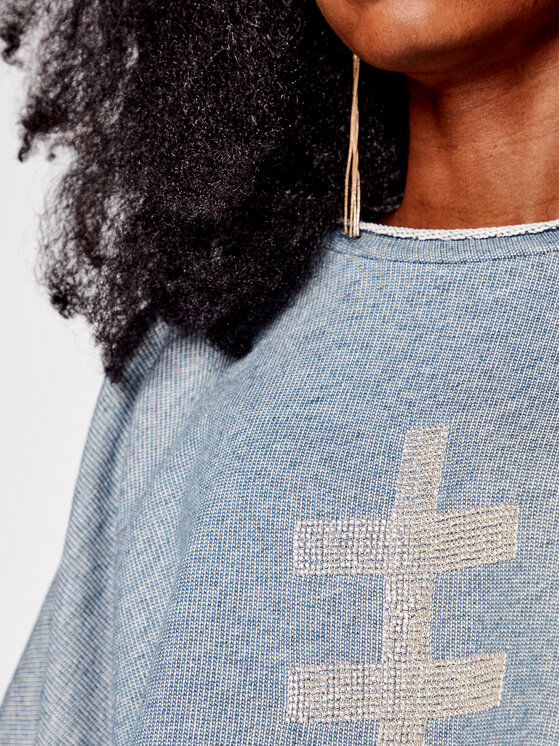 Blusa IX22-50259 Grigio Relaxed Fit