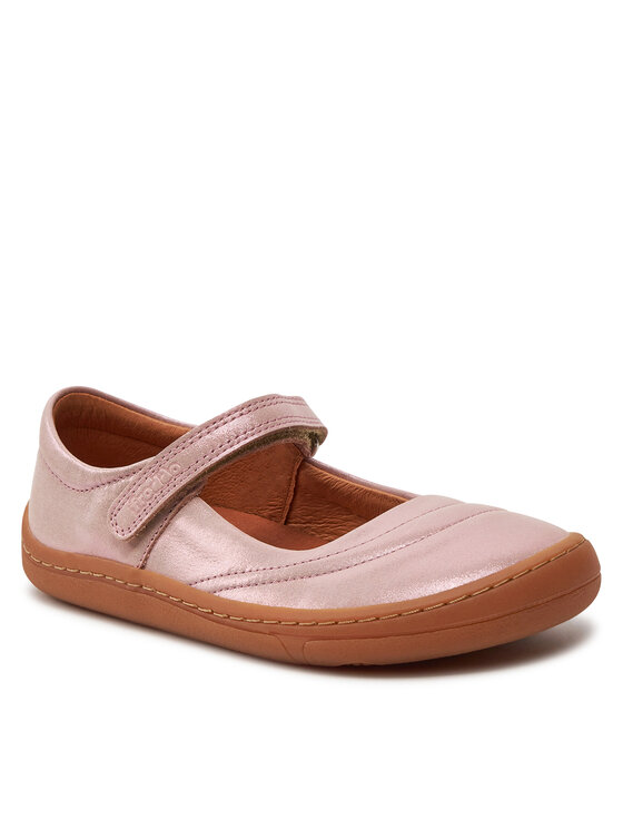 Pantofi Froddo Barefoot Mary J G3140184-4 D Pink Shine