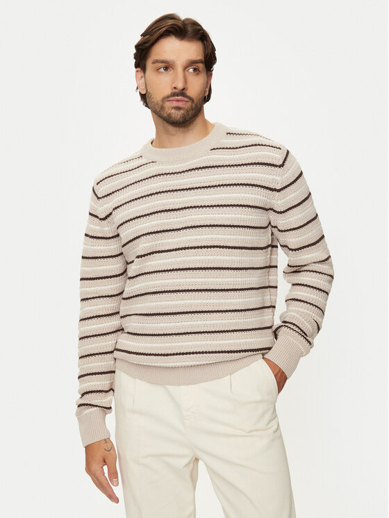 Jack&Jones Džemperis Bronx 12264080 Bēšs Regular Fit