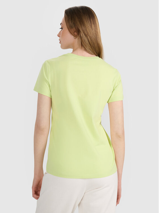 4F 4F T-Shirt FOB SUMMER Żółty jasny Regular Fit