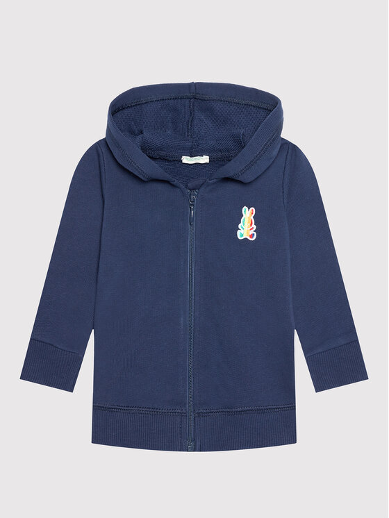 United Colors Of Benetton Bluză 3J70MM270 Bleumarin Regular Fit