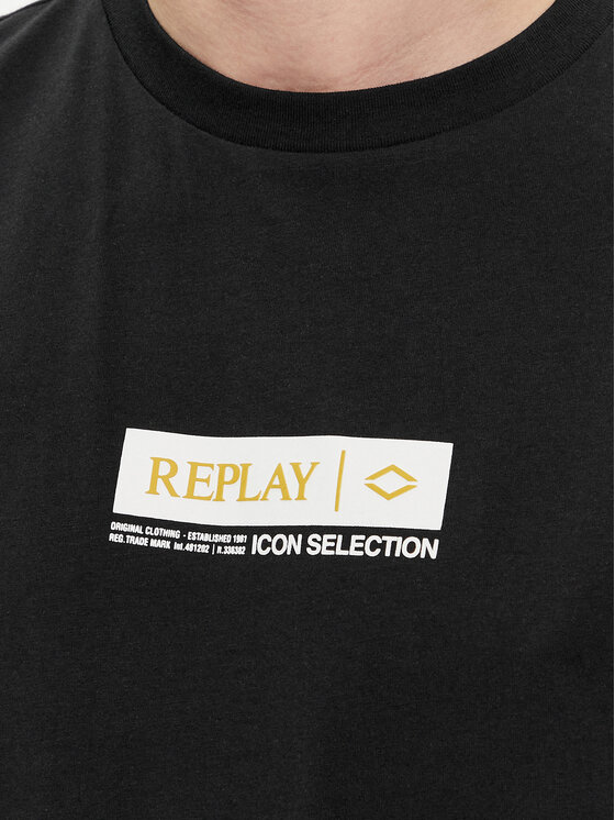 REPLAY Replay Футболка M6755.000.2660 Чорний Regular Fit