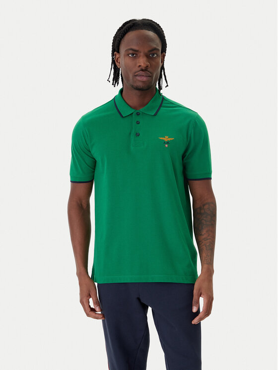 Aeronautica Militare Aeronautica Militare Polokošile 261PO1308UP00082 Zelená Regular Fit