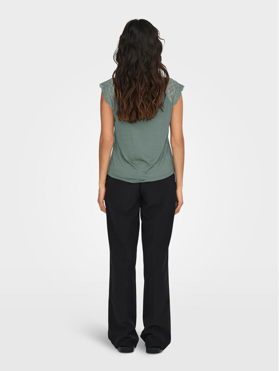ONLY ONLY Bluza Petra 15315803 Zelena Slim Fit