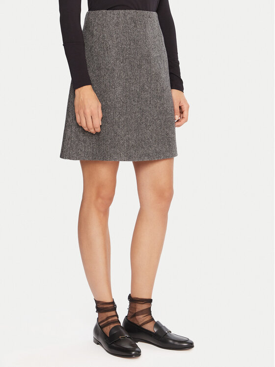 Weekend Max Mara Weekend Max Mara Trapéz szoknya Marche 2525106022 Szürke Regular Fit