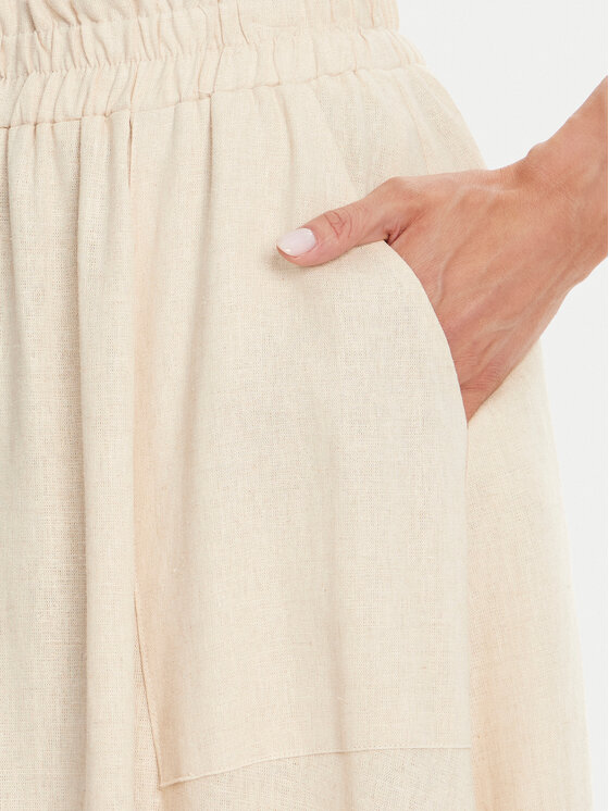 YAS YAS Spódnica maxi Flaxy 26036370 Beżowy Regular Fit