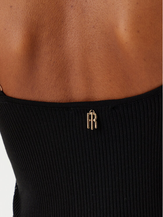 Fracomina Fracomina Top FR25ST4006K410J9 Nero Slim Fit