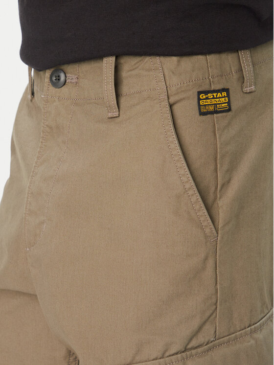G-STAR G-STAR Spodnie materiałowe Holt D29512-D387 Khaki Regular Fit