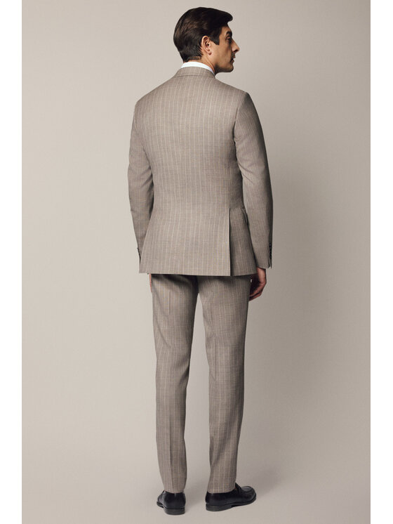 Lancerto Lancerto Garnitur Livade GA073125000014 Beżowy Slim Fit