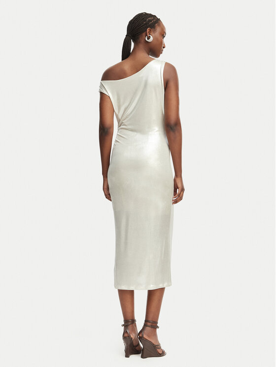 Patrizia Pepe Patrizia Pepe Cocktail obleka 2A3040/J242-S125 Kremna Regular Fit