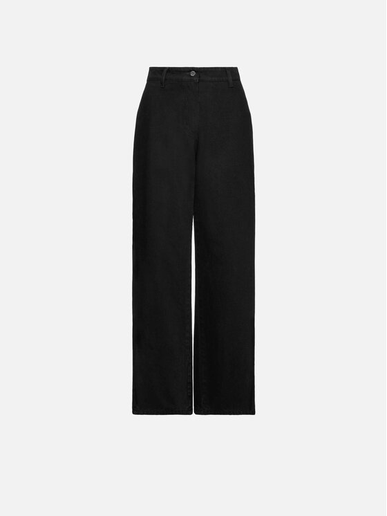 La Mania La Mania Jeansy COSMO Czarny Basic Fit