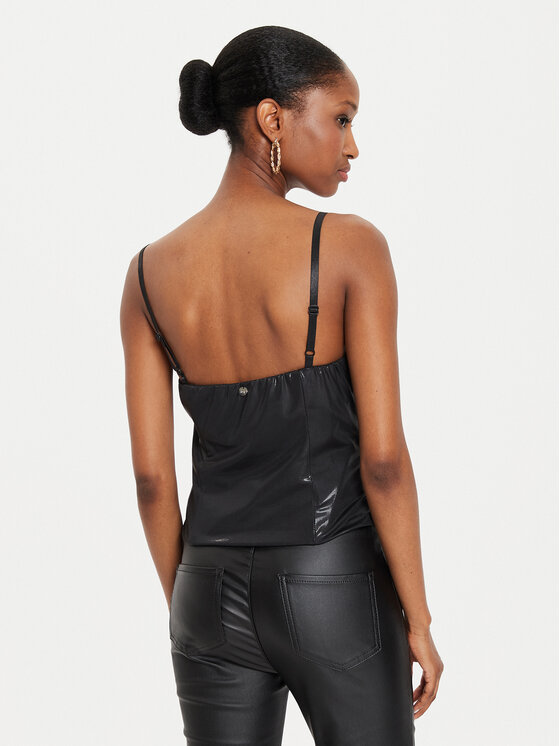 Rinascimento Rinascimento Top CFC0120406003 Czarny Regular Fit