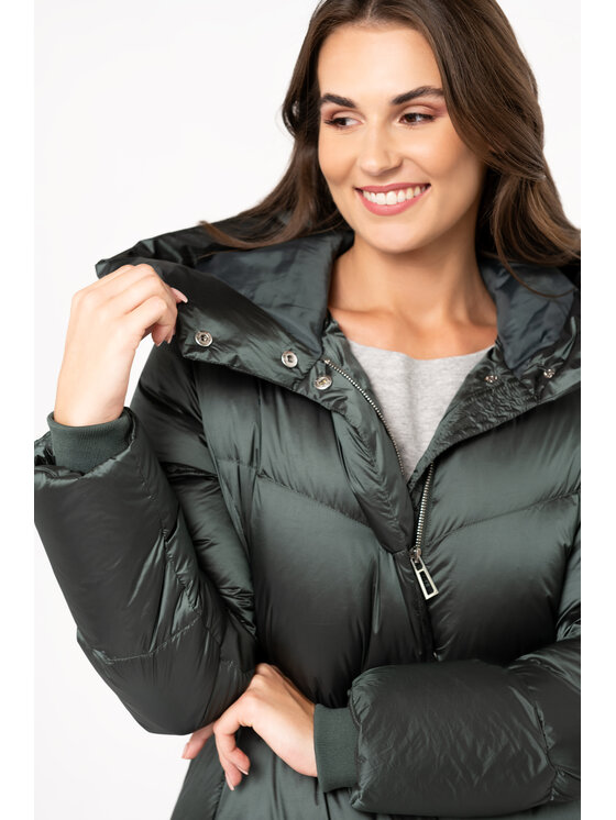 QUIOSQUE QUIOSQUE Kurtka damska 9TJ001 Zielony Regular Fit