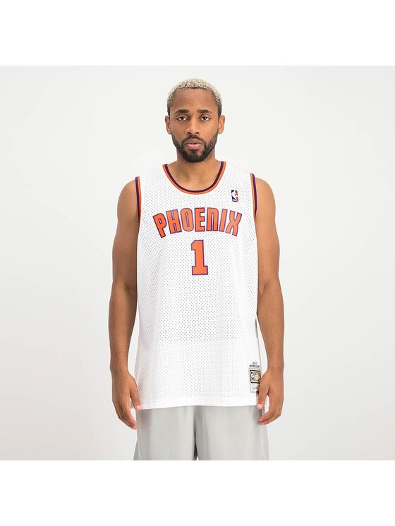 Mitchell & Ness Mitchell & Ness Tank top ALTERNATE JERSEY SUNS 2002 ANFERNEE HARDAWAY Biały Regular Fit
