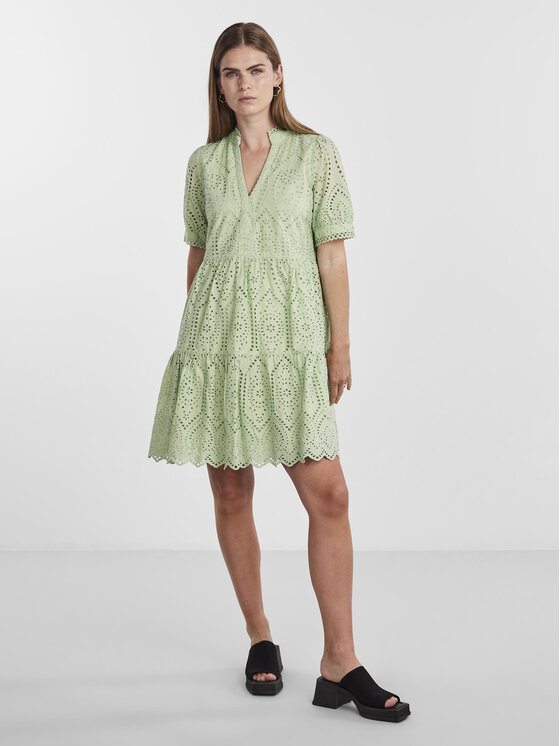 YAS YAS Letní šaty Holi 26027163 Zelená Regular Fit