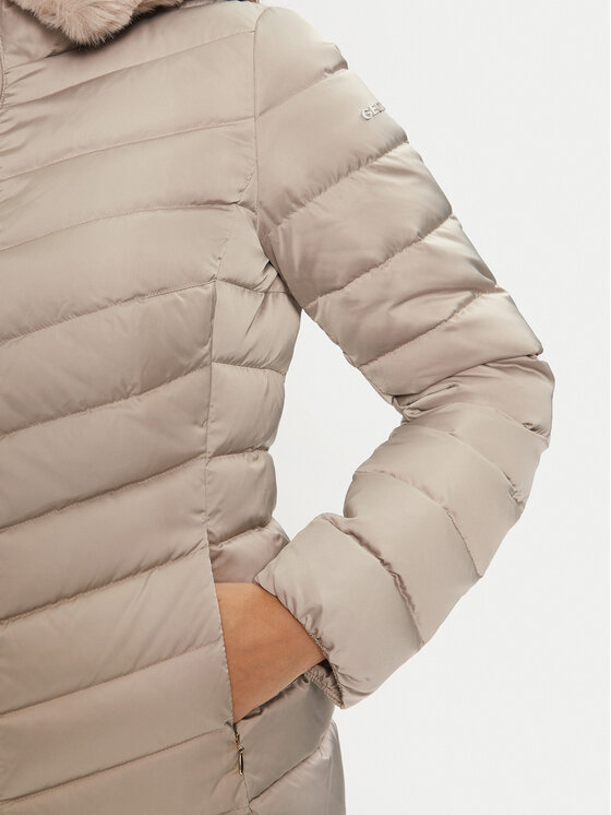 Geox Geox Пухено яке Calithe W4626T T3122 F5025 Бежов Regular Fit