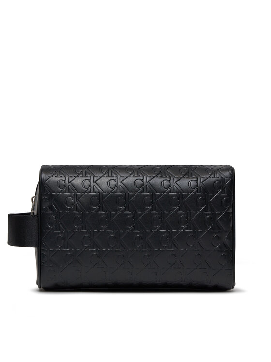 Calvin Klein Calvin Klein Kosmetický kufřík Logo Print Washbag K50K511439 Černá