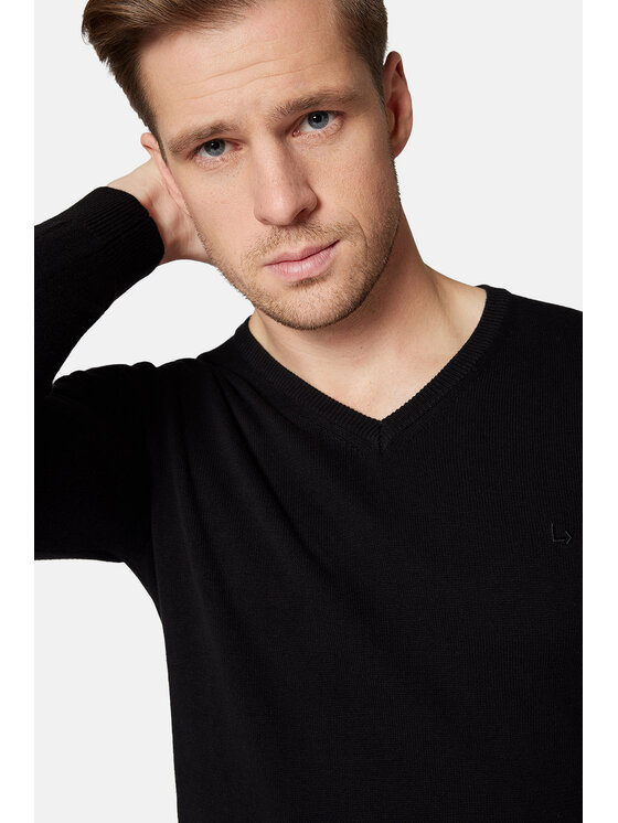Lancerto Lancerto Sweter Lenny SW073223000030 Czarny Regular Fit