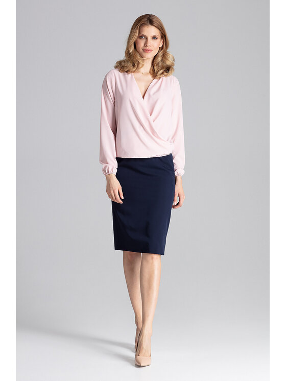 FIGL FIGL Blúzka M659 Ružová Regular Fit