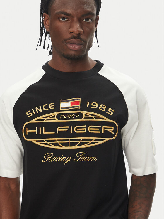 Tommy Hilfiger Tommy Hilfiger T-Shirt F1 Movie MW0MW41389 Černá Regular Fit