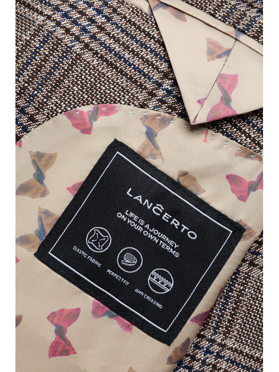 Lancerto Lancerto Marynarka Castelbuono MA131126000028 Brązowy Regular Fit