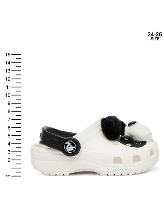 Crocs Crocs Чехли Classic IAM Panda Clog T 213838 Бял