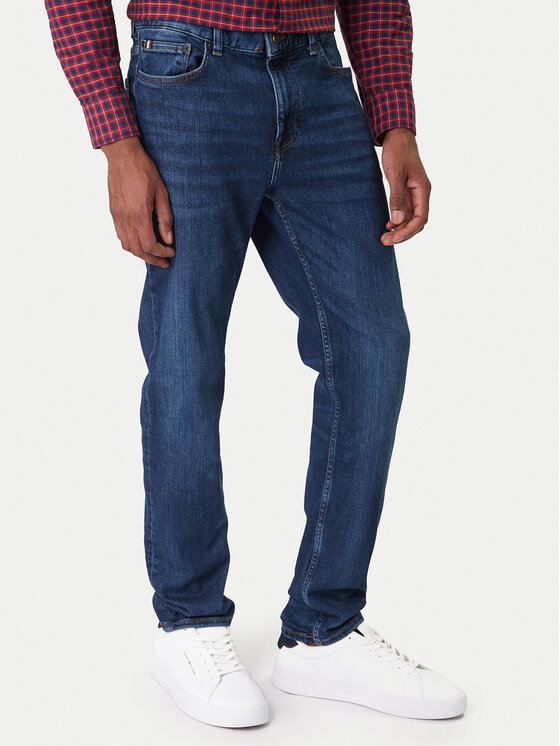 Tommy Hilfiger Tommy Hilfiger Jeansy Bleecker MW0MW41905 Modrá Slim Fit