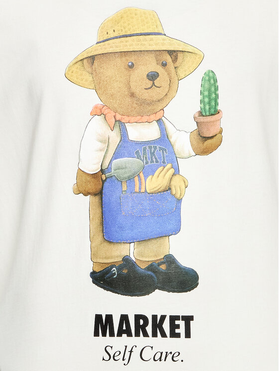 Market Market T-Shirt 399001365 Biały Regular Fit